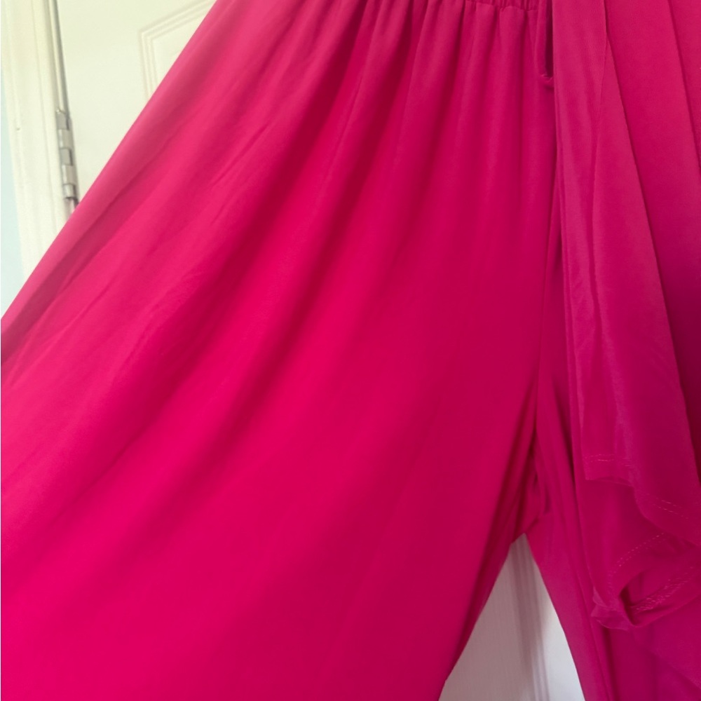 Vibrant Pink Flowing pants & top set